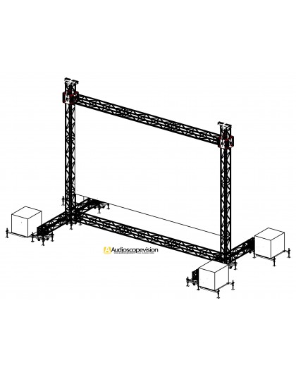 Louer structure pour écran plein jour écran led extérieur grand écran led Marseille Aix en Provence Aubagne Cassis la Ciotat Ro